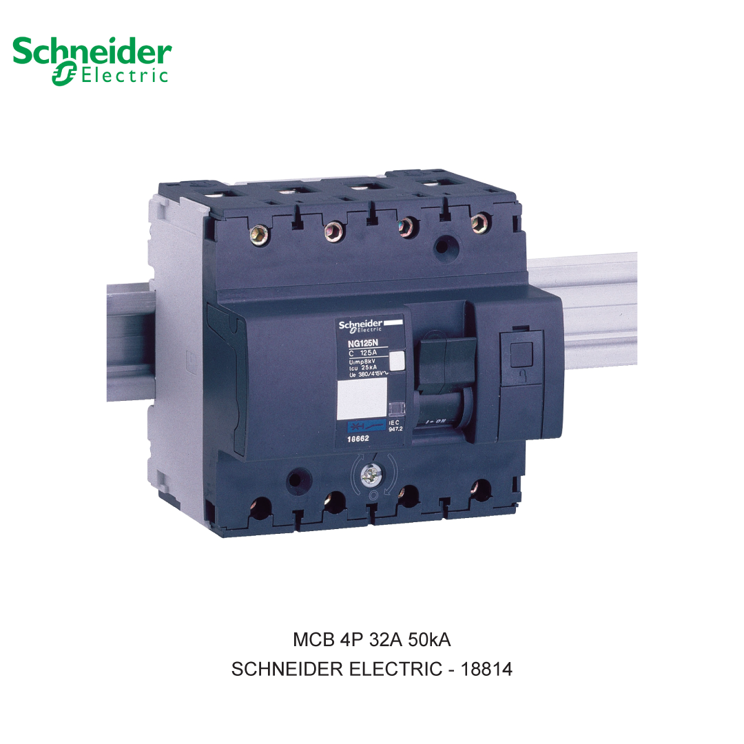 SCHNEIDER MCB 4P 32A 50kA CURVA C