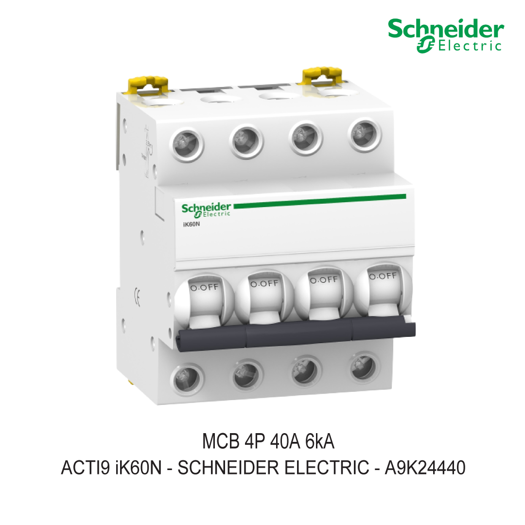 SCHNEIDER MCB 4P 40A 6kA CURVA C
