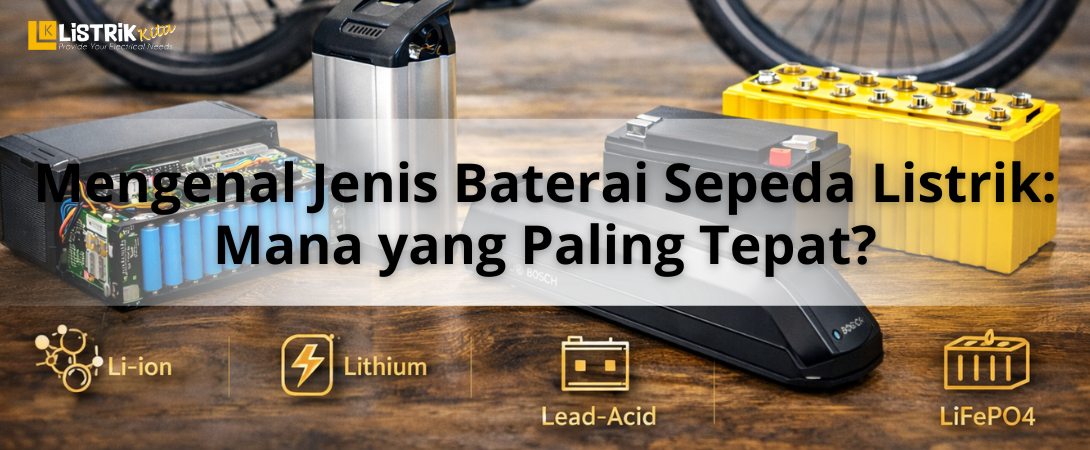 Jenis Baterai Sepeda Listrik dan Perbedaannya