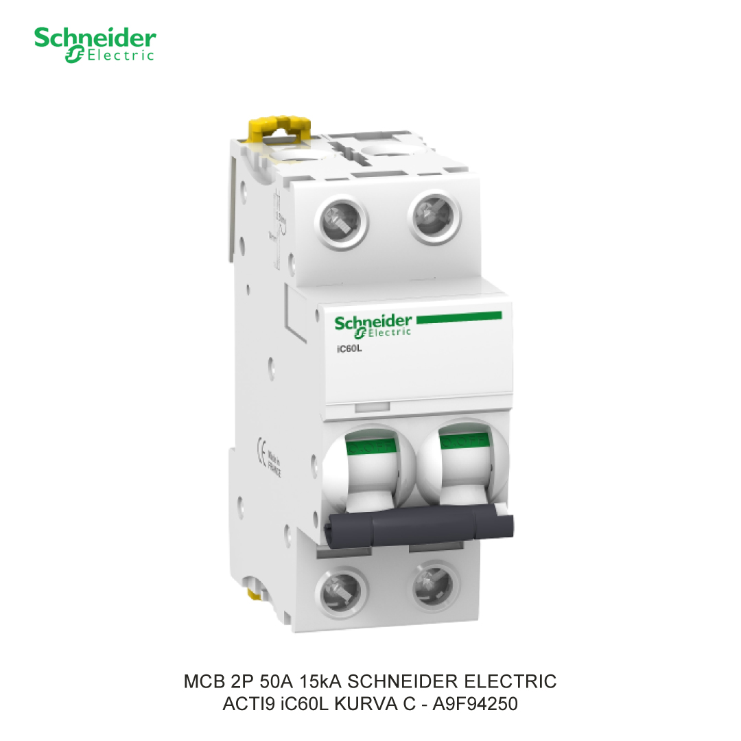 SCHNEIDER MCB 2P 50A 15kA CURVA C