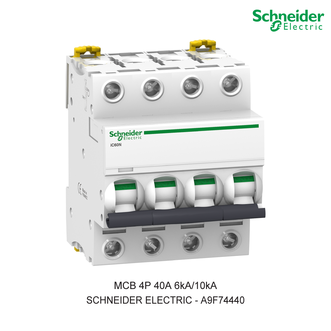 SCHNEIDER MCB 4P 40A 6kA/10kA CURVA C