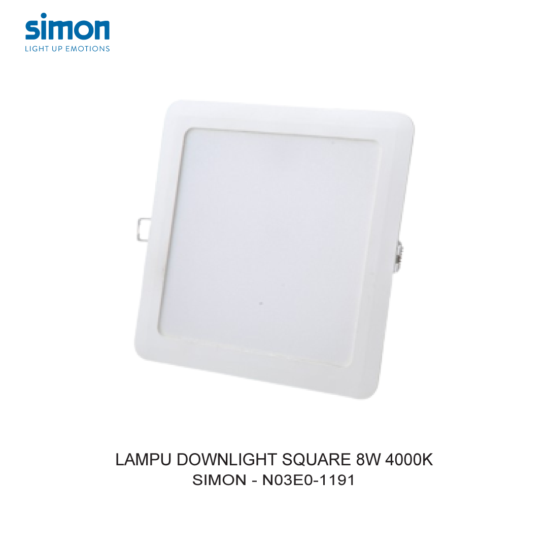 SIMON LED DOWNLIGHT SQUARE 8W 4000K