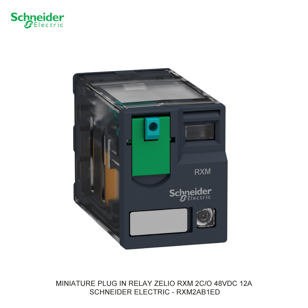 MINIATURE PLUG IN RELAY ZELIO RXM 2C/O 48VDC 12A SCHNEIDER ELECTRIC