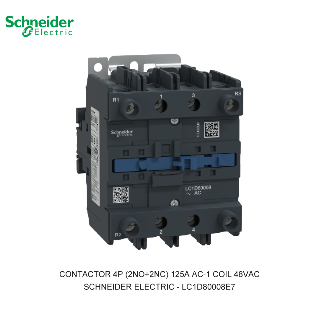 CONTACTOR 4P (2NO+2NC) 125A AC-1 COIL 48VAC