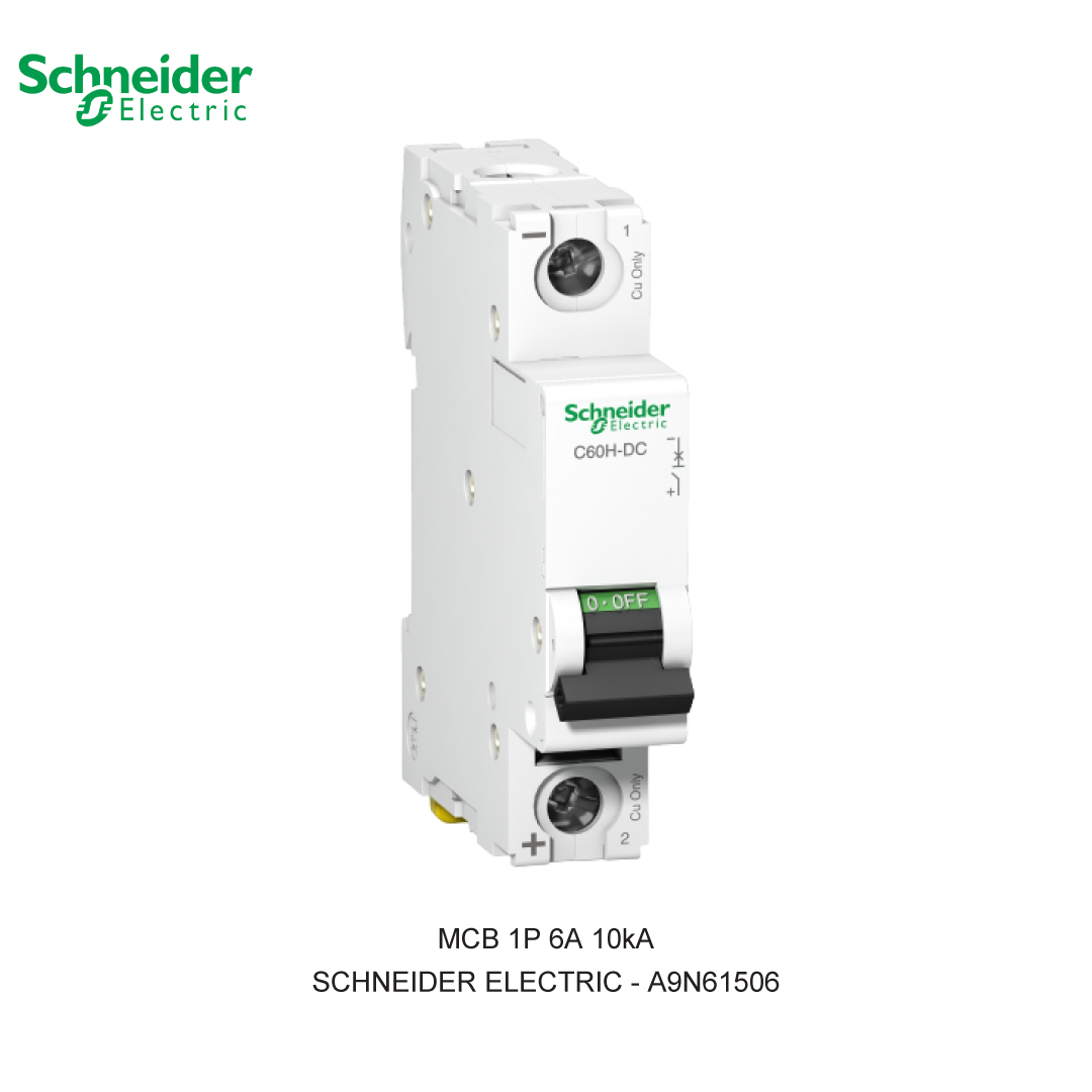 SCHNEIDER MCB C60H-DC 1P 6A 10kA CURVA C