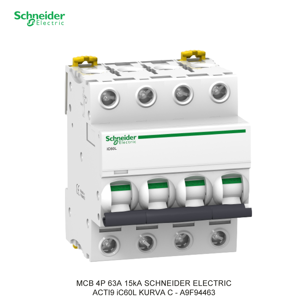 SCHNEIDER MCB 4P 63A 15kA CURVA C