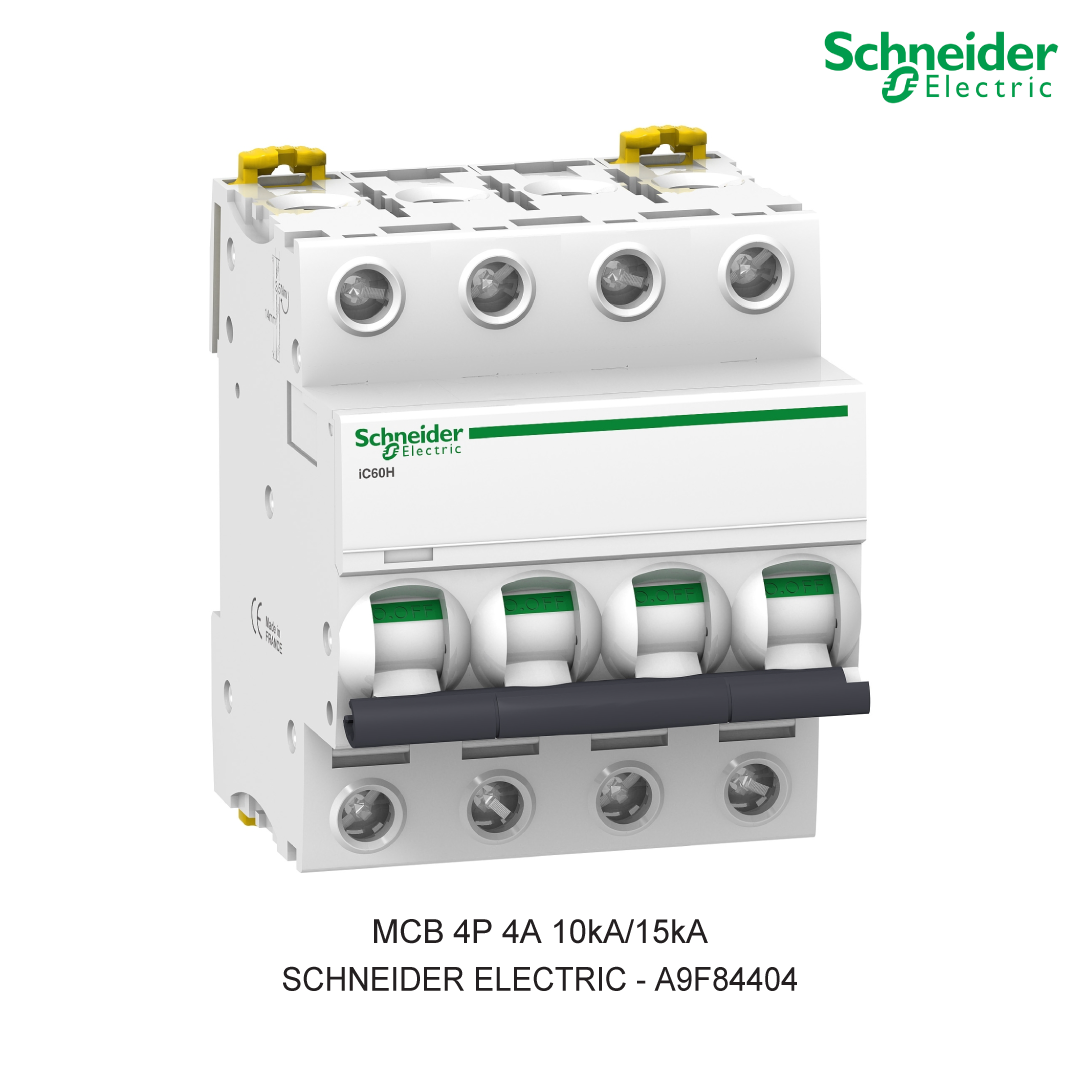SCHNEIDER MCB 4P 4A 10kA/15kA CURVA C