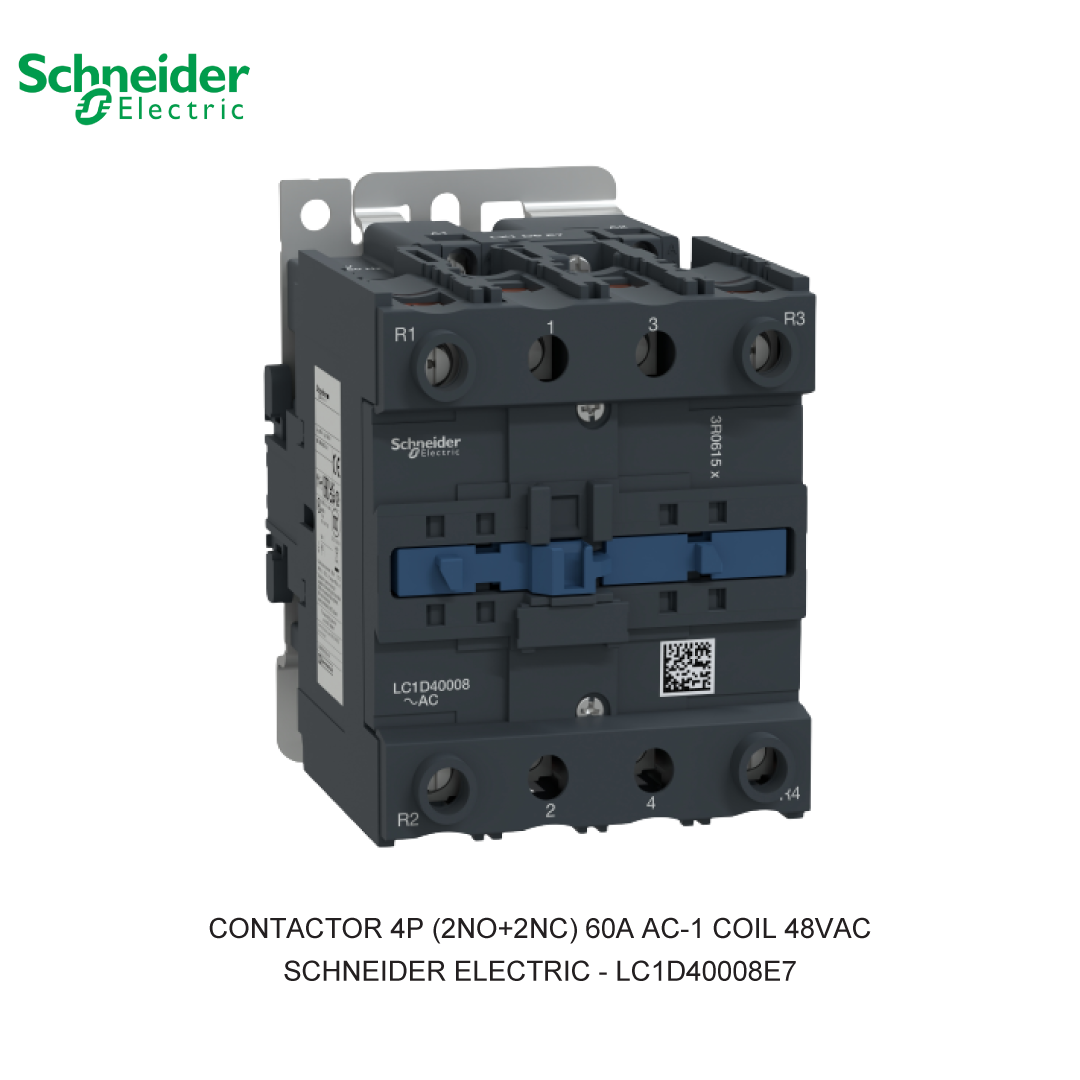 CONTACTOR 4P (2NO+2NC) 60A AC-1 COIL 48VAC