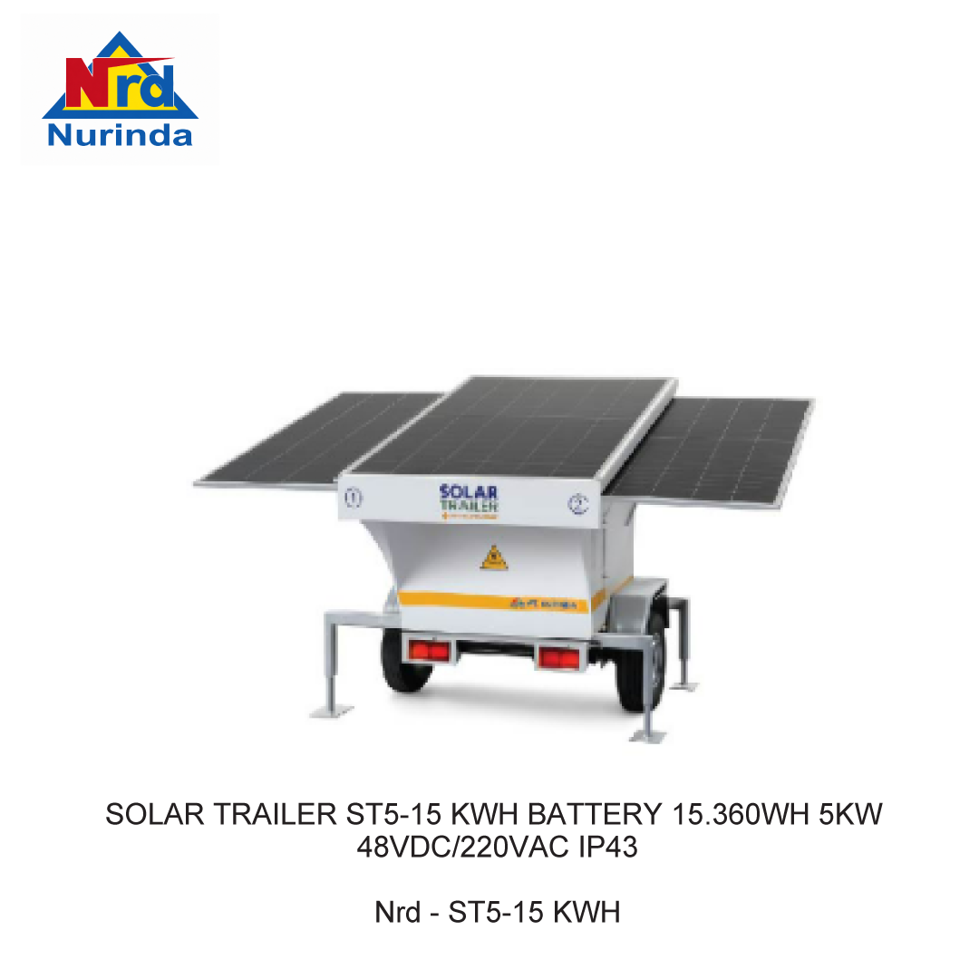 SOLAR TRAILER ST5-15 KWH BATTERY 15.360WH 5KW 48VDC/220VAC IP43