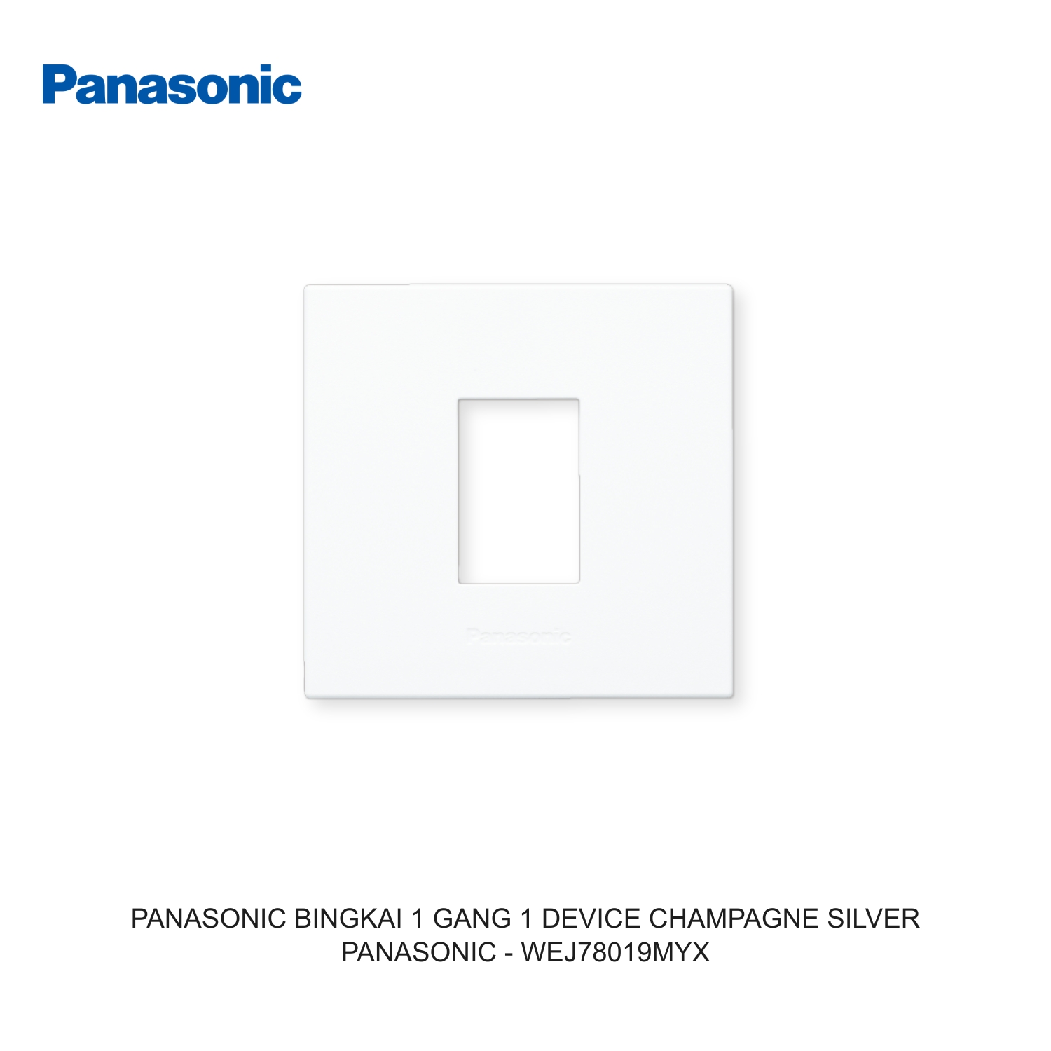 PANASONIC BINGKAI 1 GANG 1 DEVICE CHAMPAGNE SILVER