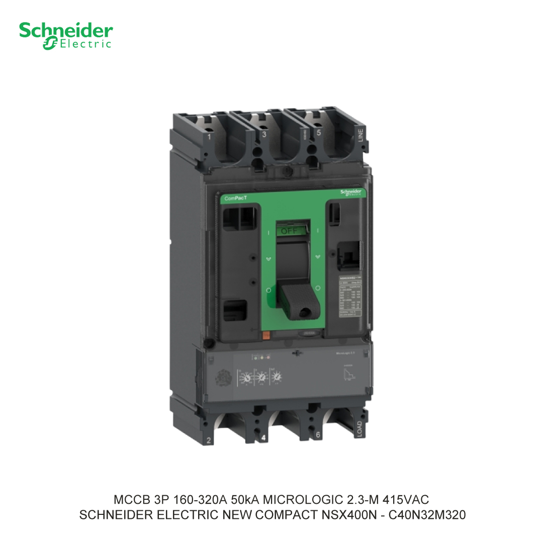 MCCB 3P 160-320A 50KA MICROLOGIC 2.3-M 415VAC