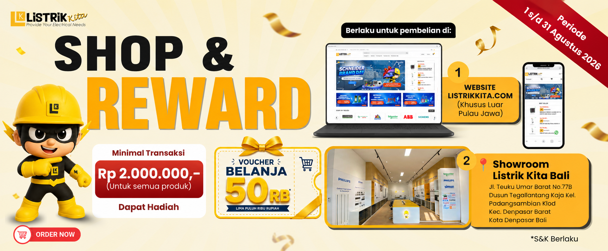 Promo Shop & Reward Voucher Belanja Rp50 Ribu