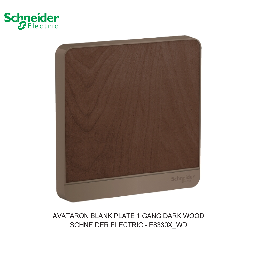 AVATARON BLANK PLATE 1 GANG DARK WOOD