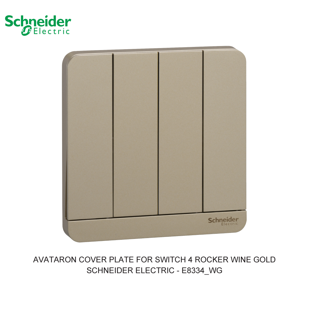 AVATARON COVER PLATE FOR SWITCH 4 ROCKER WINE GOLD