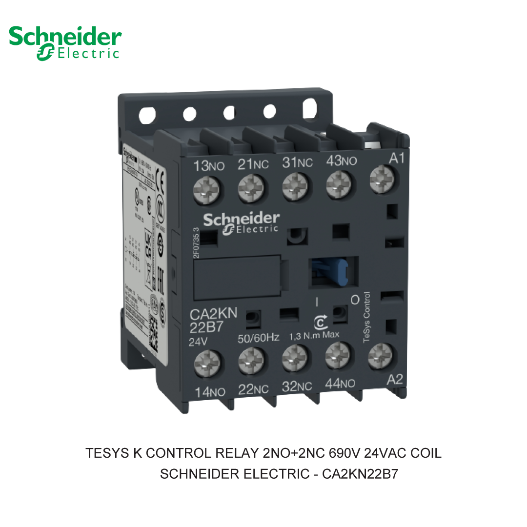 TESYS K CONTROL RELAY 2NO+2NC 690V 24VAC COIL