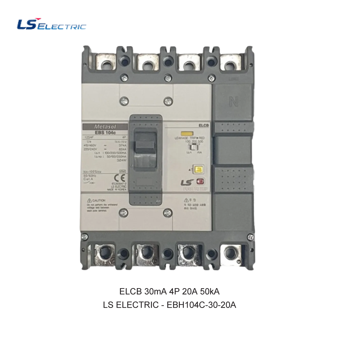 ELCB 30mA 4P 20A 50kA
