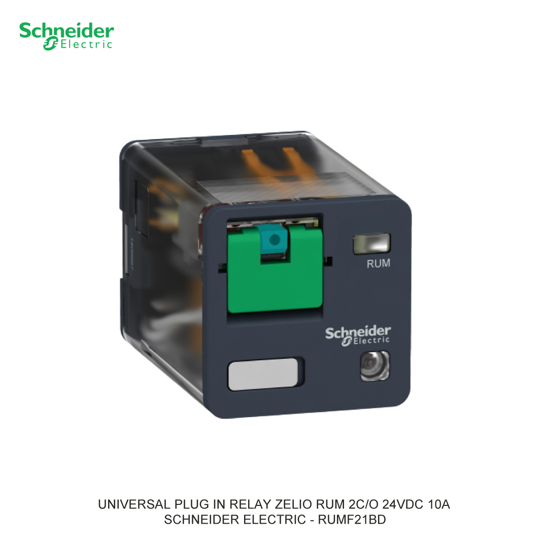 UNIVERSAL PLUG IN RELAY ZELIO RUM 2C/O 24VDC 10A SCHNEIDER ELECTRIC