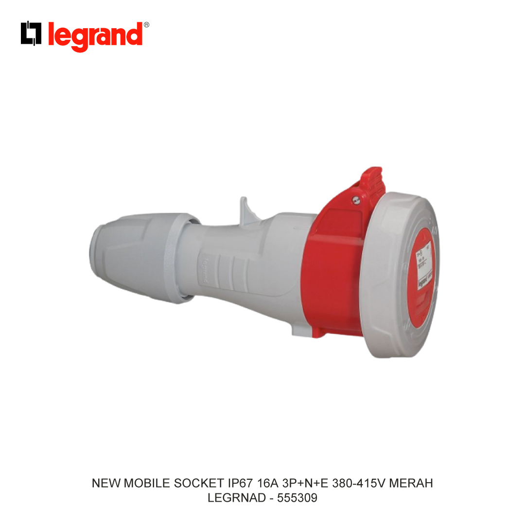 NEW MOBILE SOCKET IP67 16A 3P+N+E 380-415V MERAH