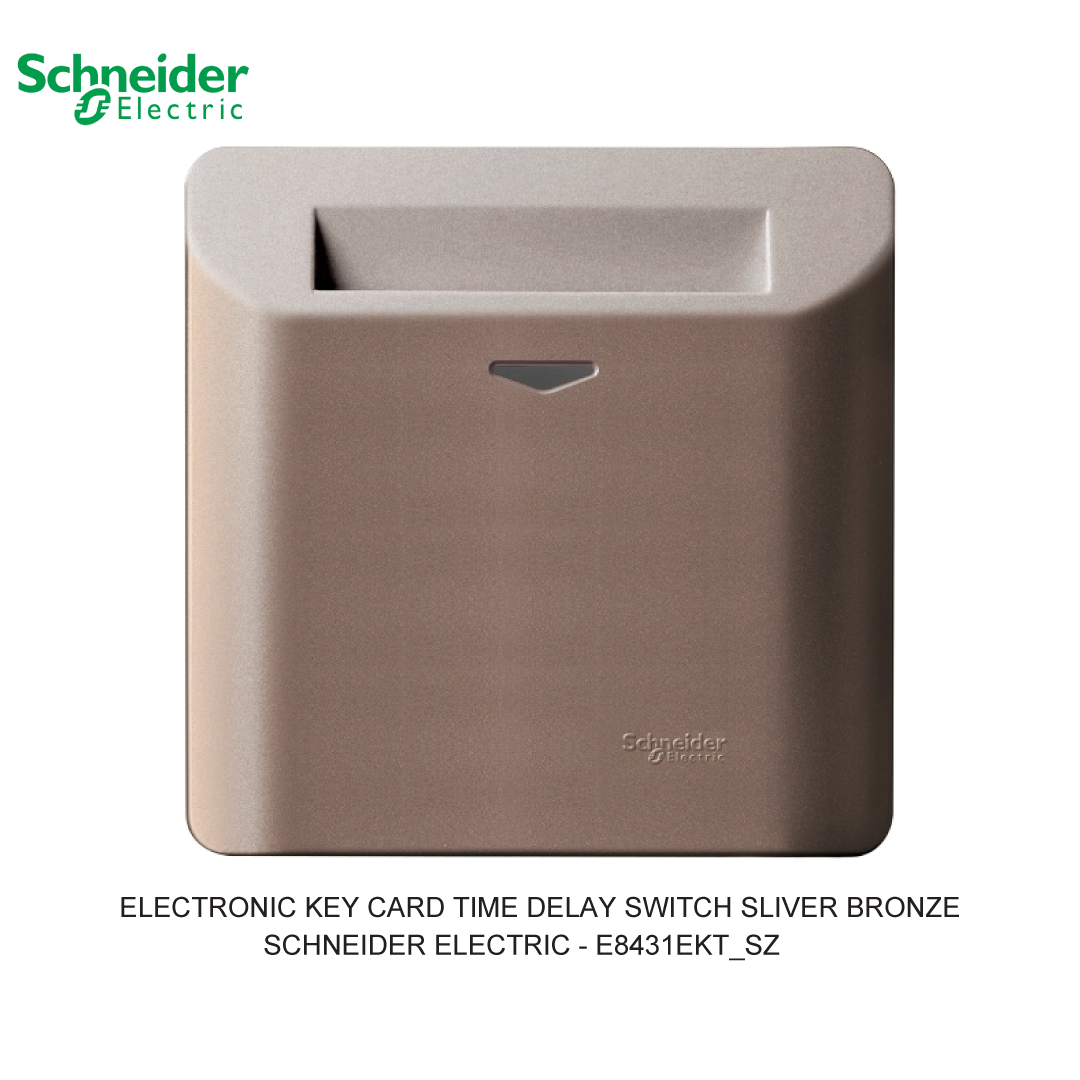 ELECTRONIC KEY CARD TIME DELAY SWITCH SLIVER BRONZE