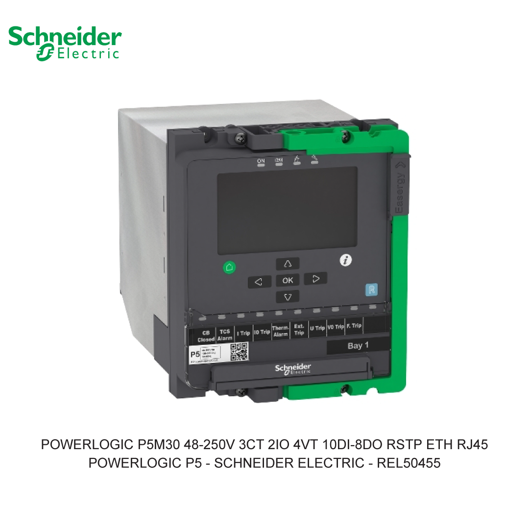 POWERLOGIC P5M30 48-250V 3CT 2IO 4VT 10DI-8DO RSTP ETH RJ45