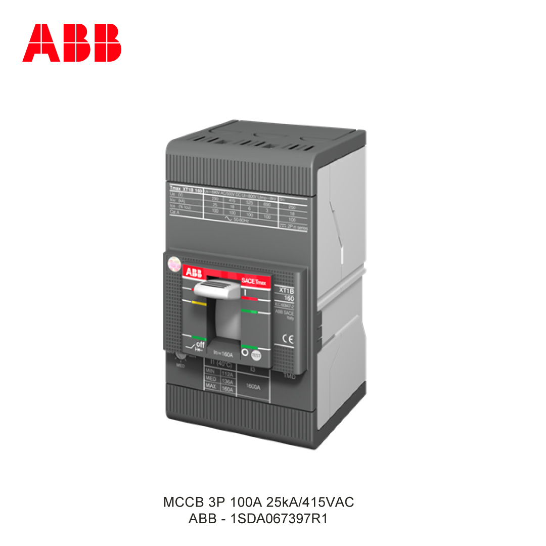 MCCB 3P 100A 25kA/415VAC