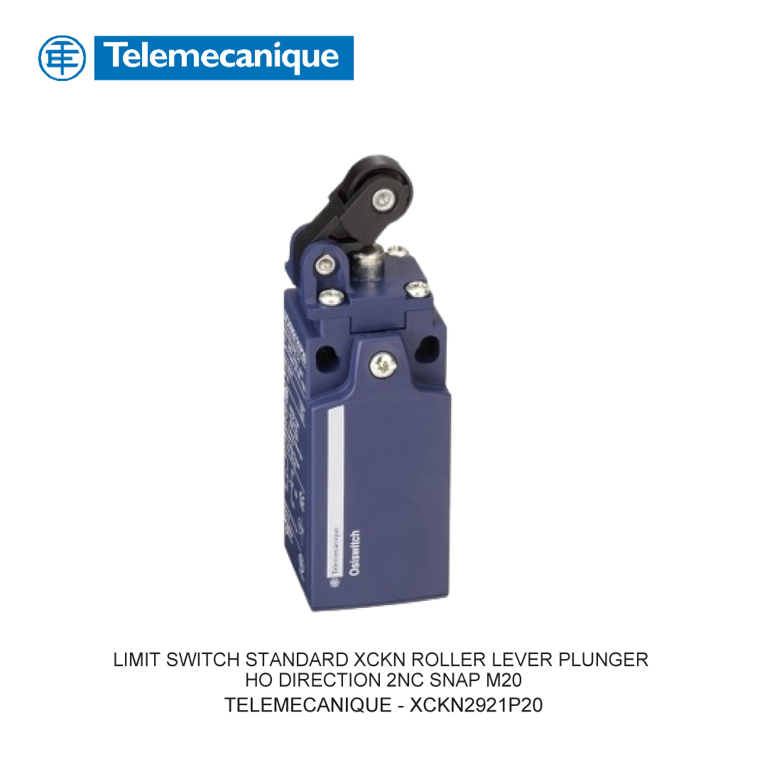 LIMIT SWITCH STANDARD XCKN ROLLER LEVER PLUNGER HO DIRECTION 2NC SNAP M20