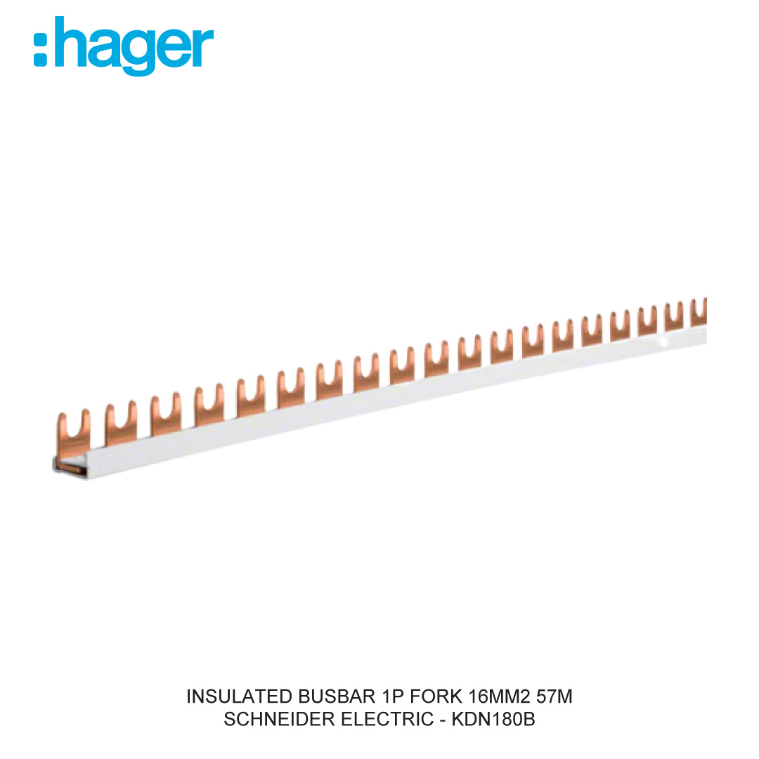 INSULATED BUSBAR 1P FORK 16MM2 57M