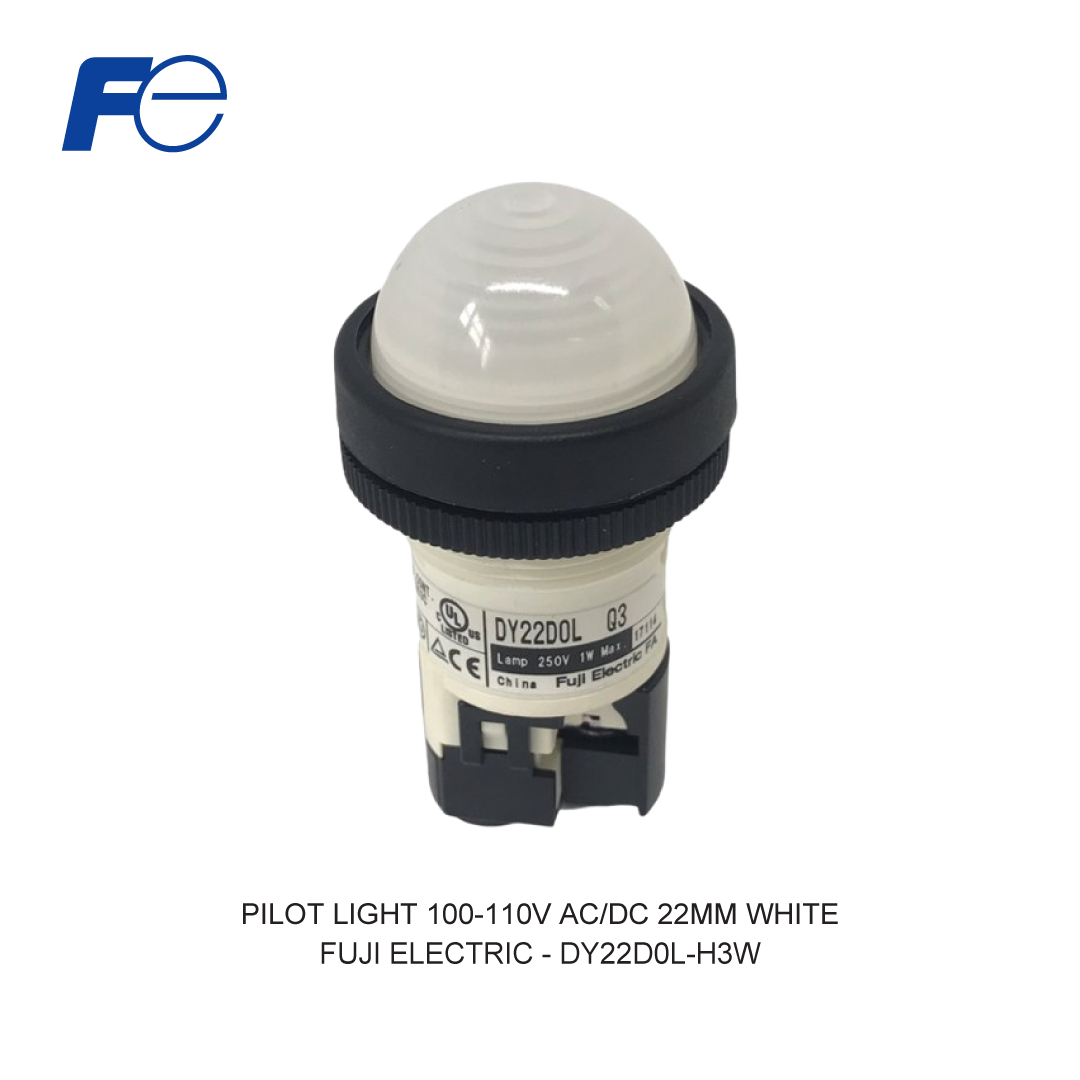 PILOT LIGHT 100-110V AC/DC 22MM PUTIH
