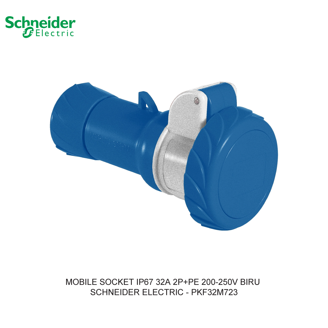 MOBILE SOCKET IP67 32A 2P+PE 200-250V BIRU