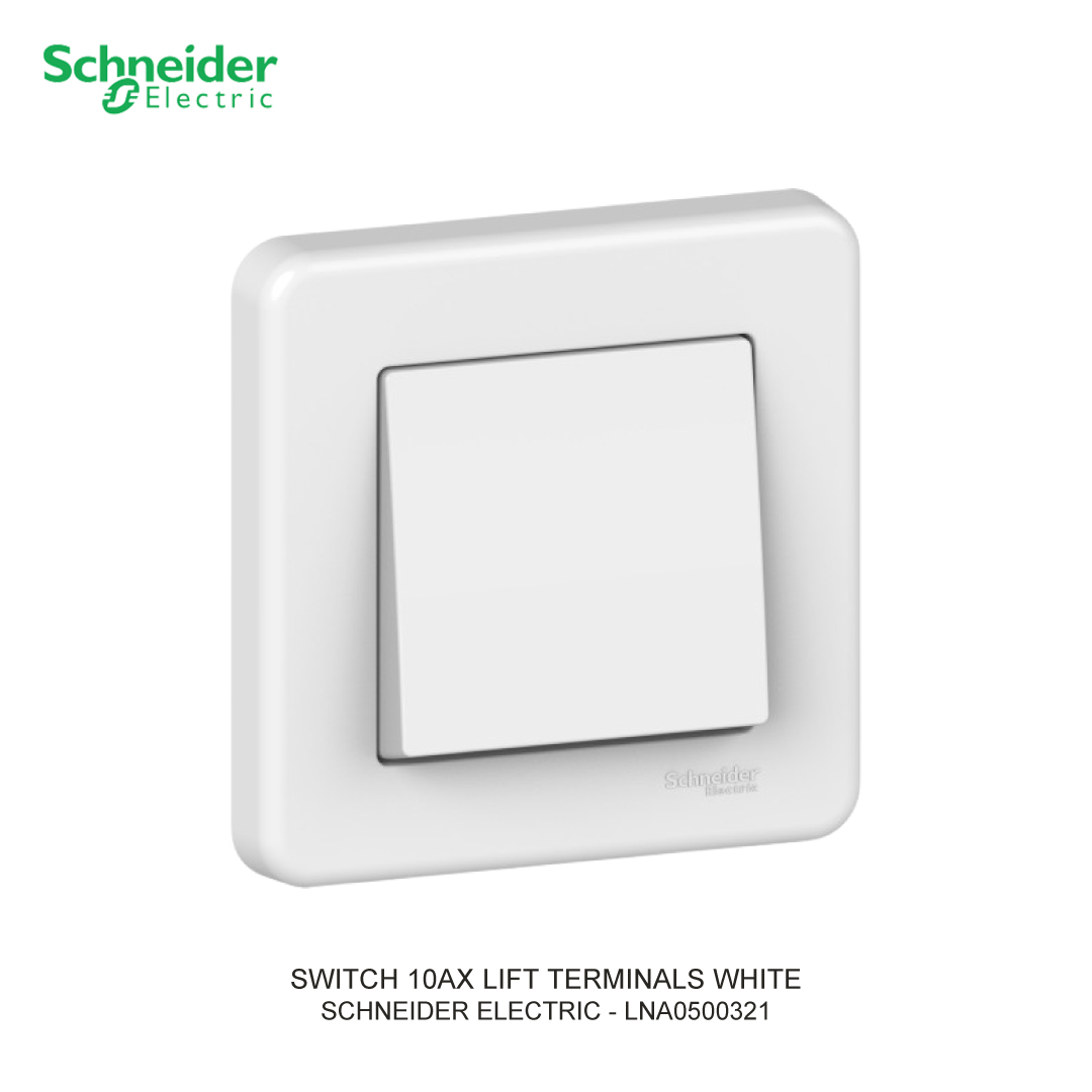 SWITCH 10AX LIFT TERMINALS WHITE