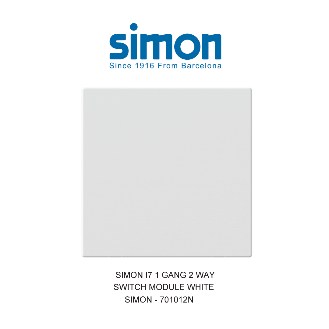 SIMON i7 1 GANG 2 WAY SWITCH MODULE WHITE
