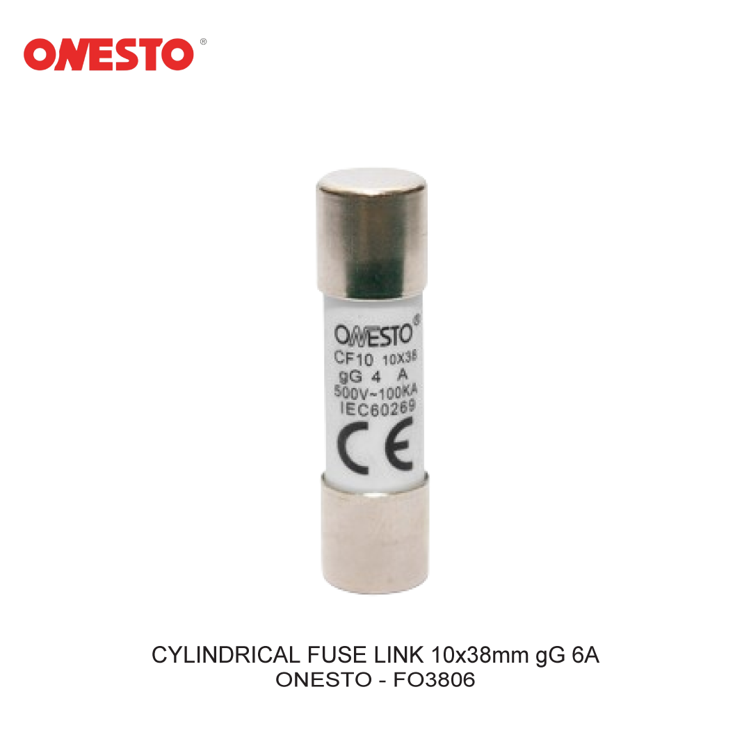 CYLINDRICAL FUSE LINK 10x38mm gG 6A