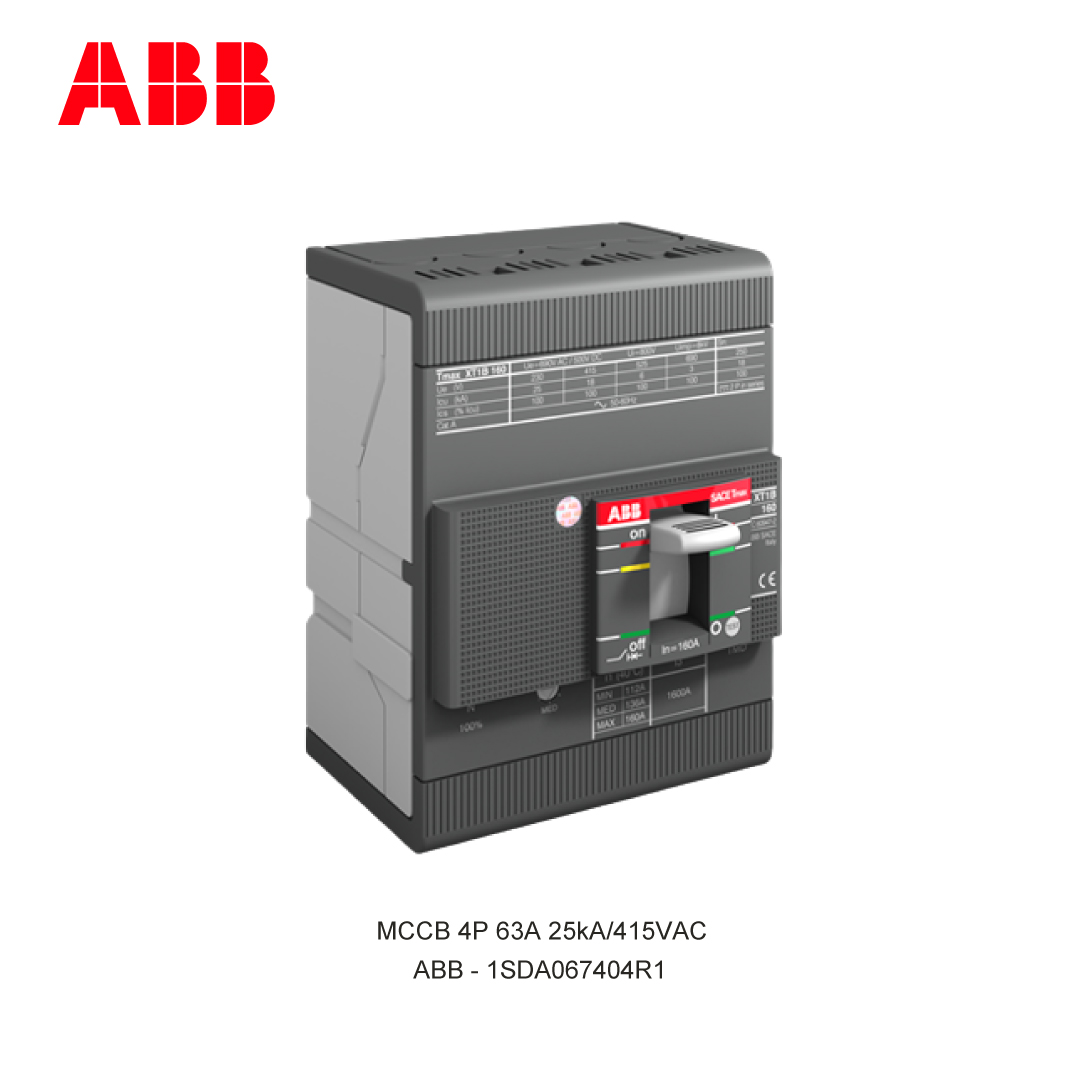MCCB 4P 63A 25kA/415VAC