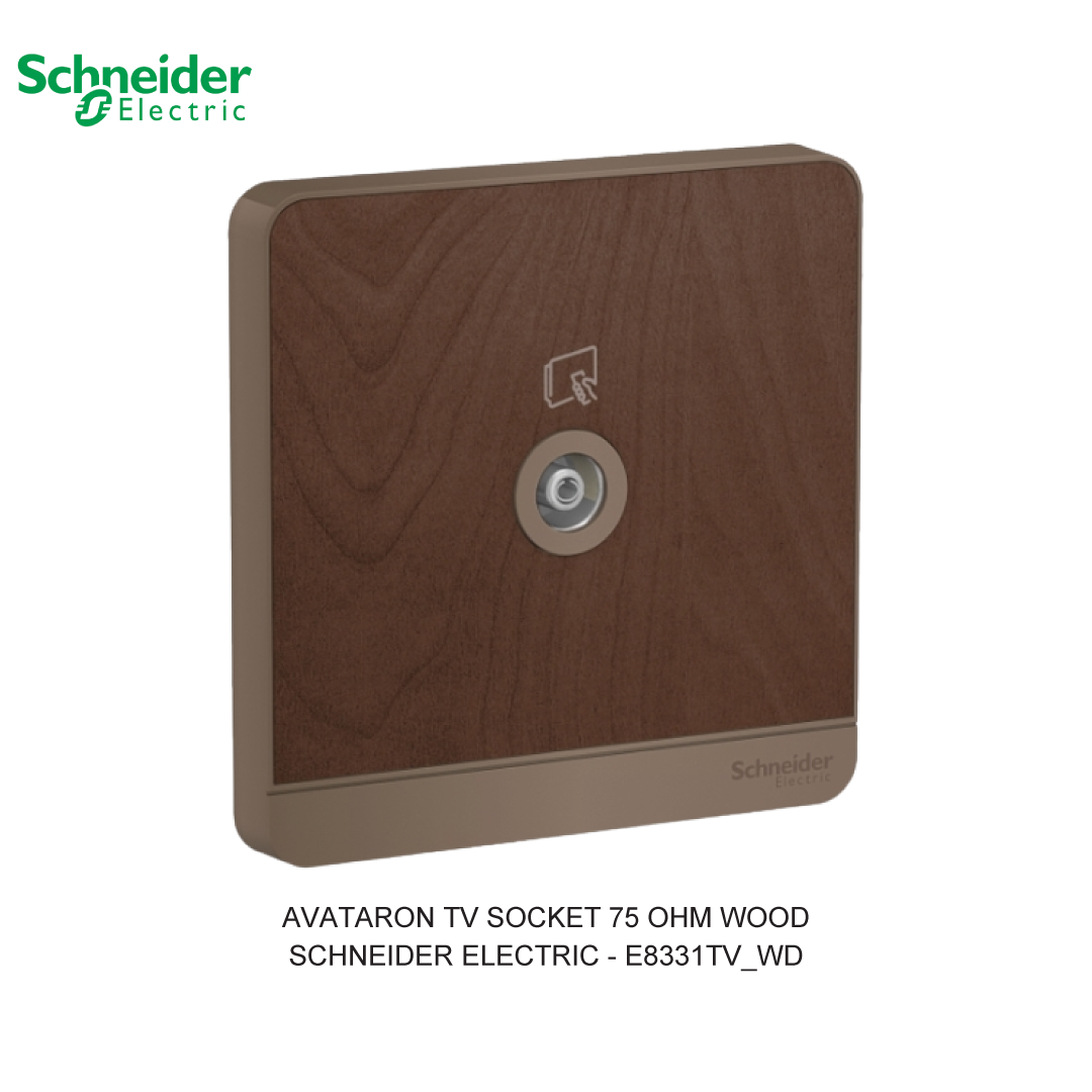 AVATARON TV SOCKET 75 OHM WOOD