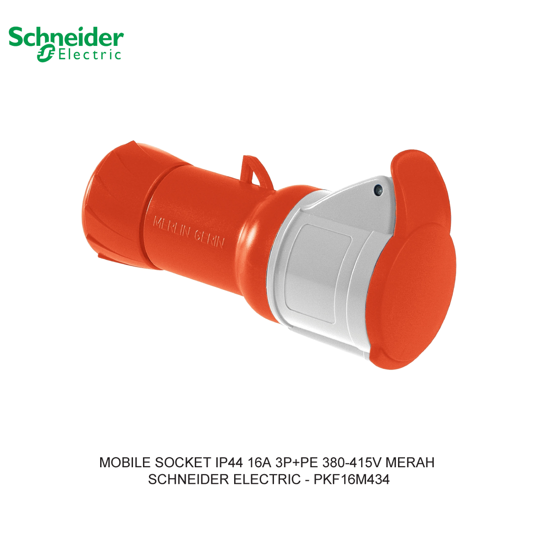 MOBILE SOCKET IP44 16A 3P+PE 380-415V MERAH