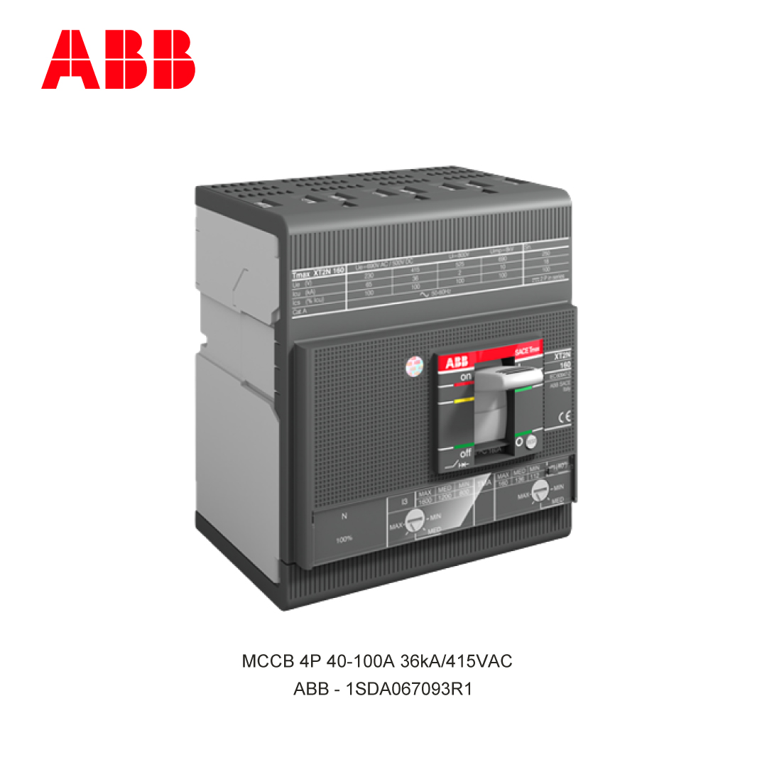 MCCB 4P 40-100A 36kA/415VAC