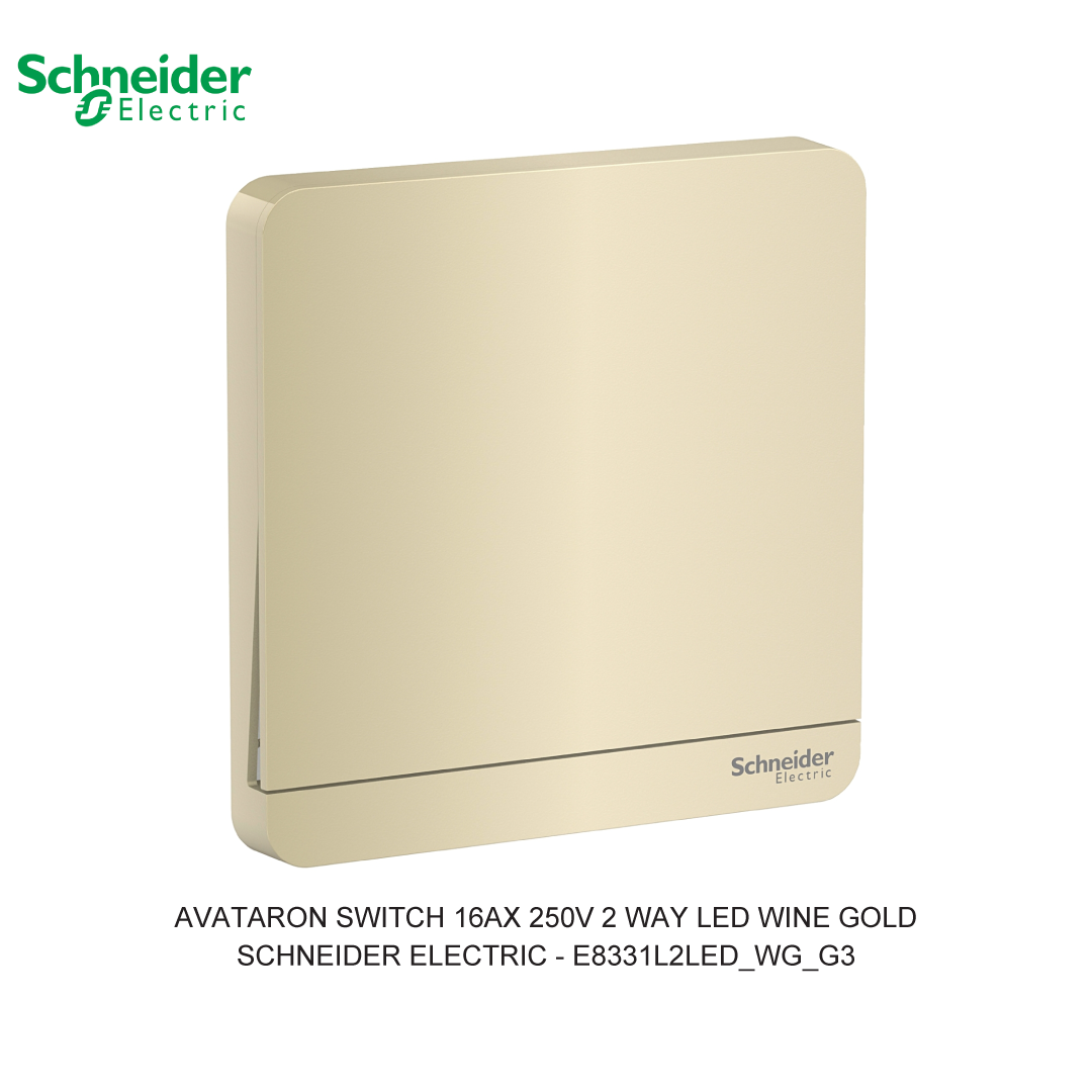 AVATARON SWITCH 16AX 250V 2 WAY LED WINE GOLD