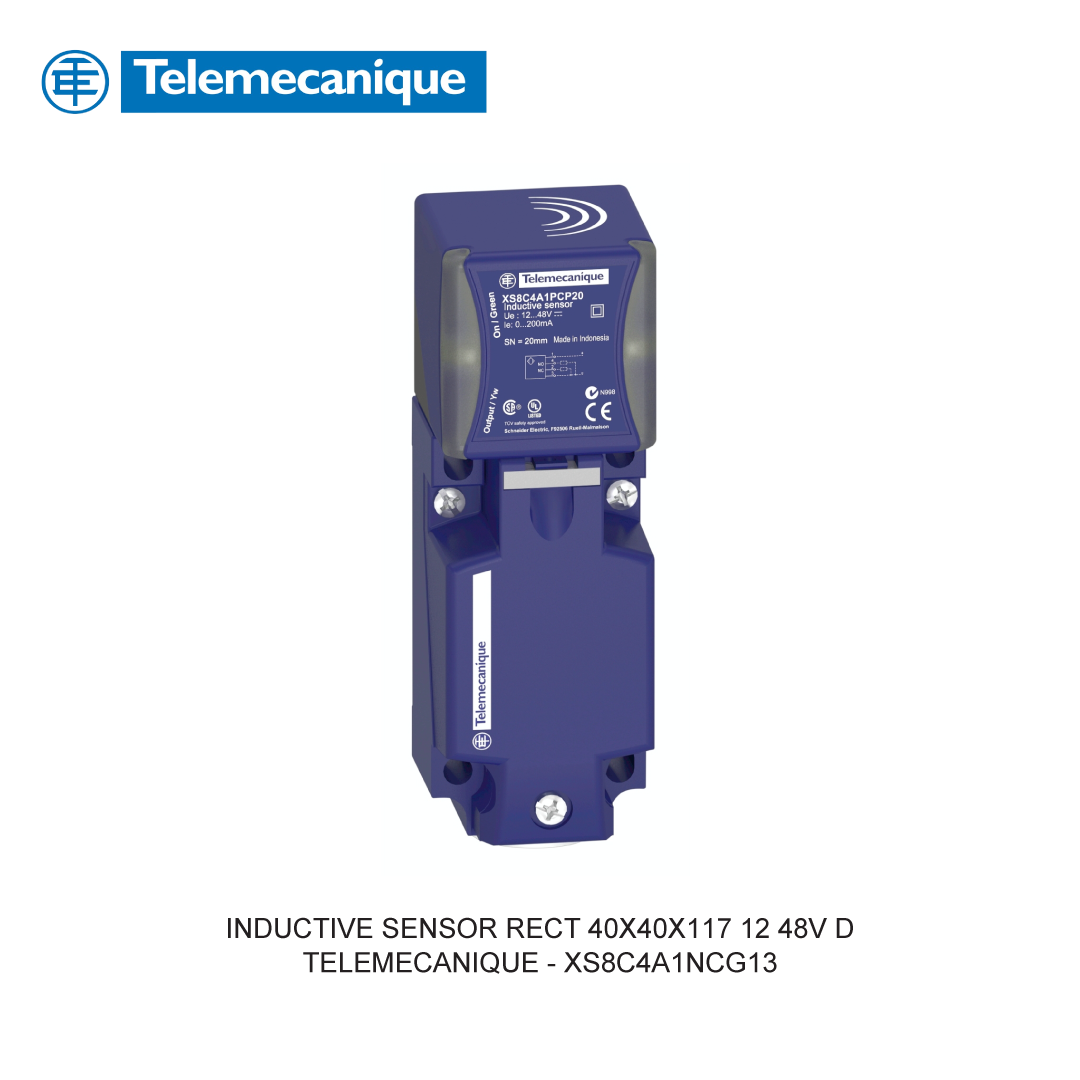 INDUCTIVE SENSOR RECT 40X40X117 12 48V D