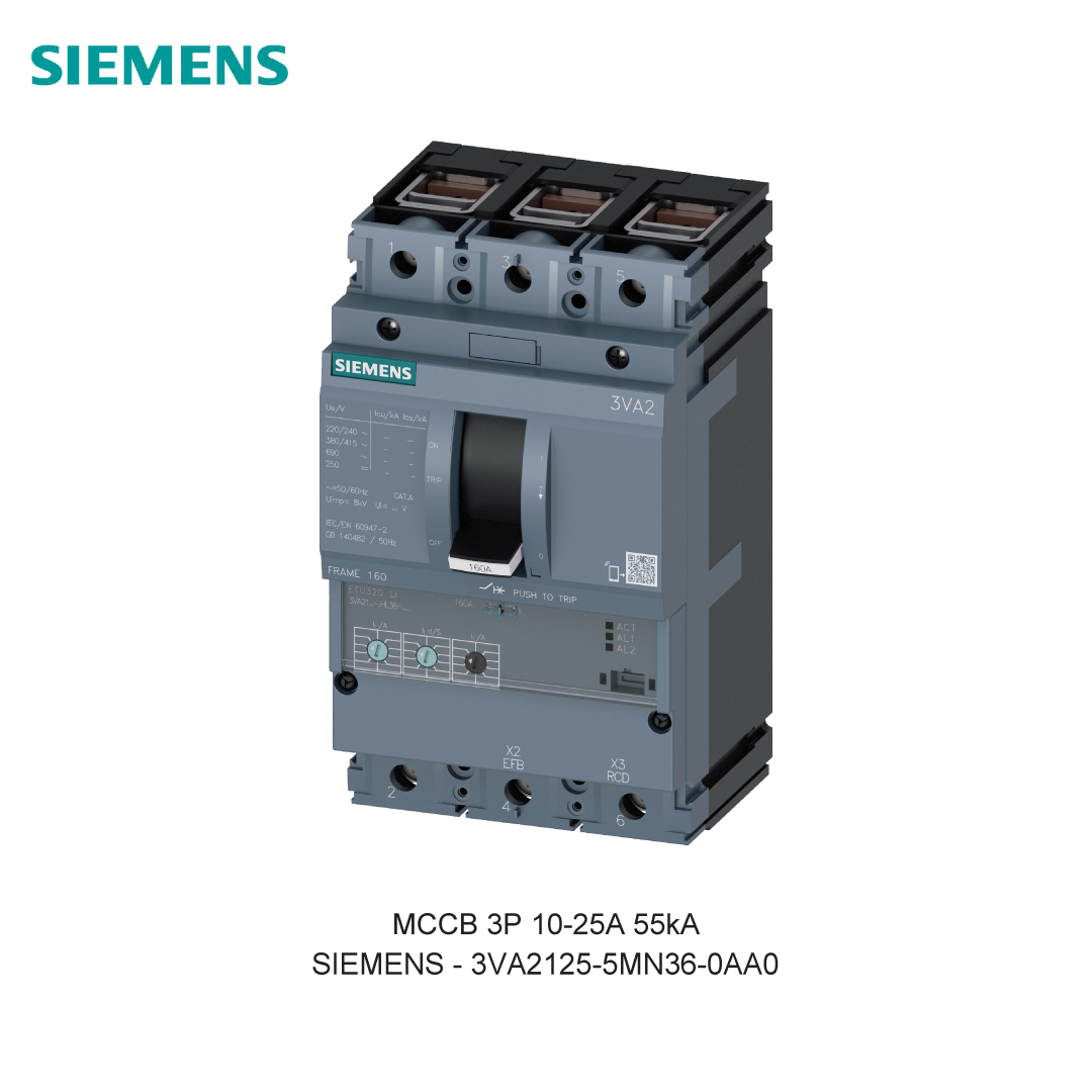MCCB 3P 10-25A 55kA
