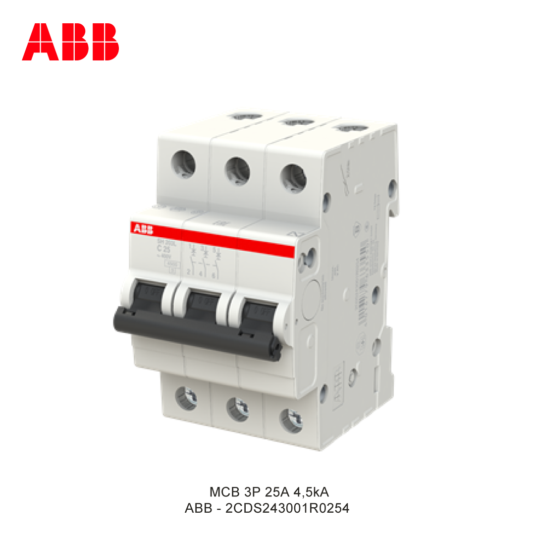 MCB 3P 25A 4,5kA CURVA C
