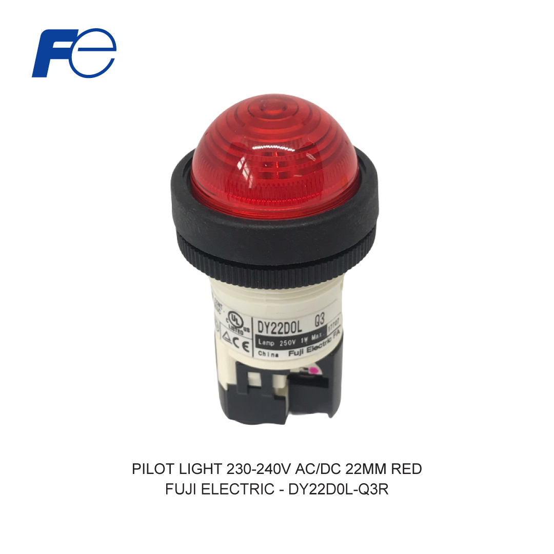 PILOT LIGHT 230-240V AC/DC 22MM MERAH