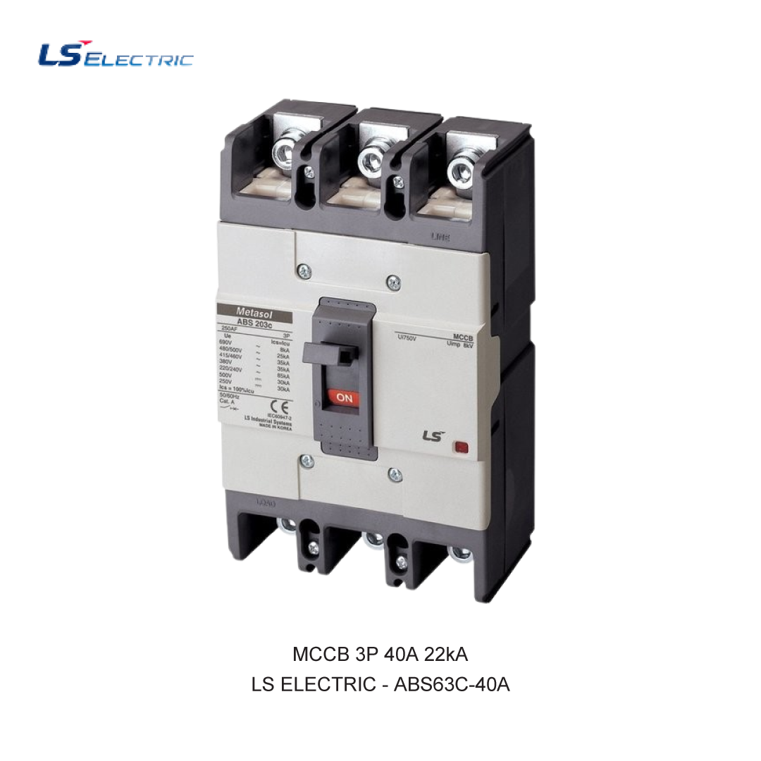 MCCB 3P 40A 22kA