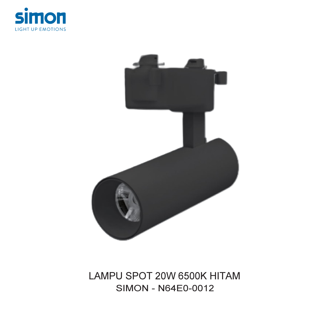 SIMON LAMPU SPOT 20W 6500K HITAM