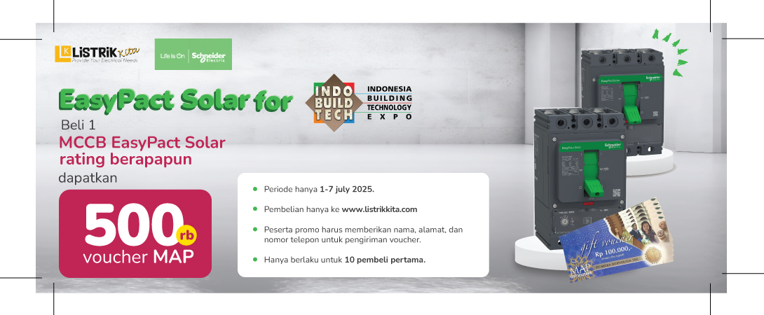 Promo Spesial EasyPact Solar Schneider electric di IndoBuildTech 2025!