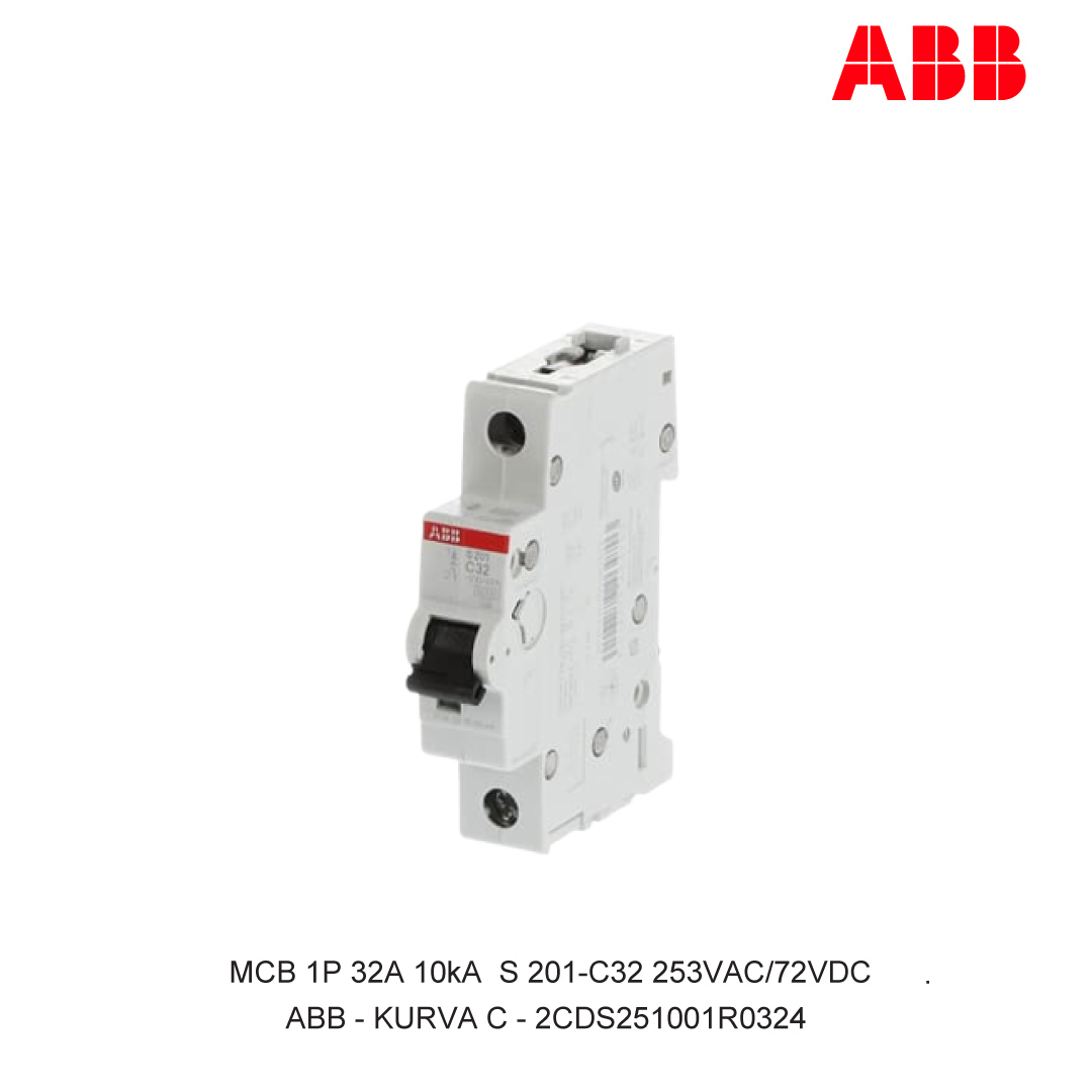 MCB 1P 32A 6kA/10kA KURVA C