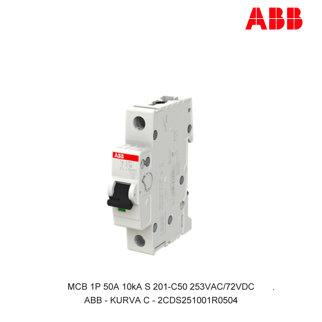MCB 1P 50A 6kA/10kA KURVA C