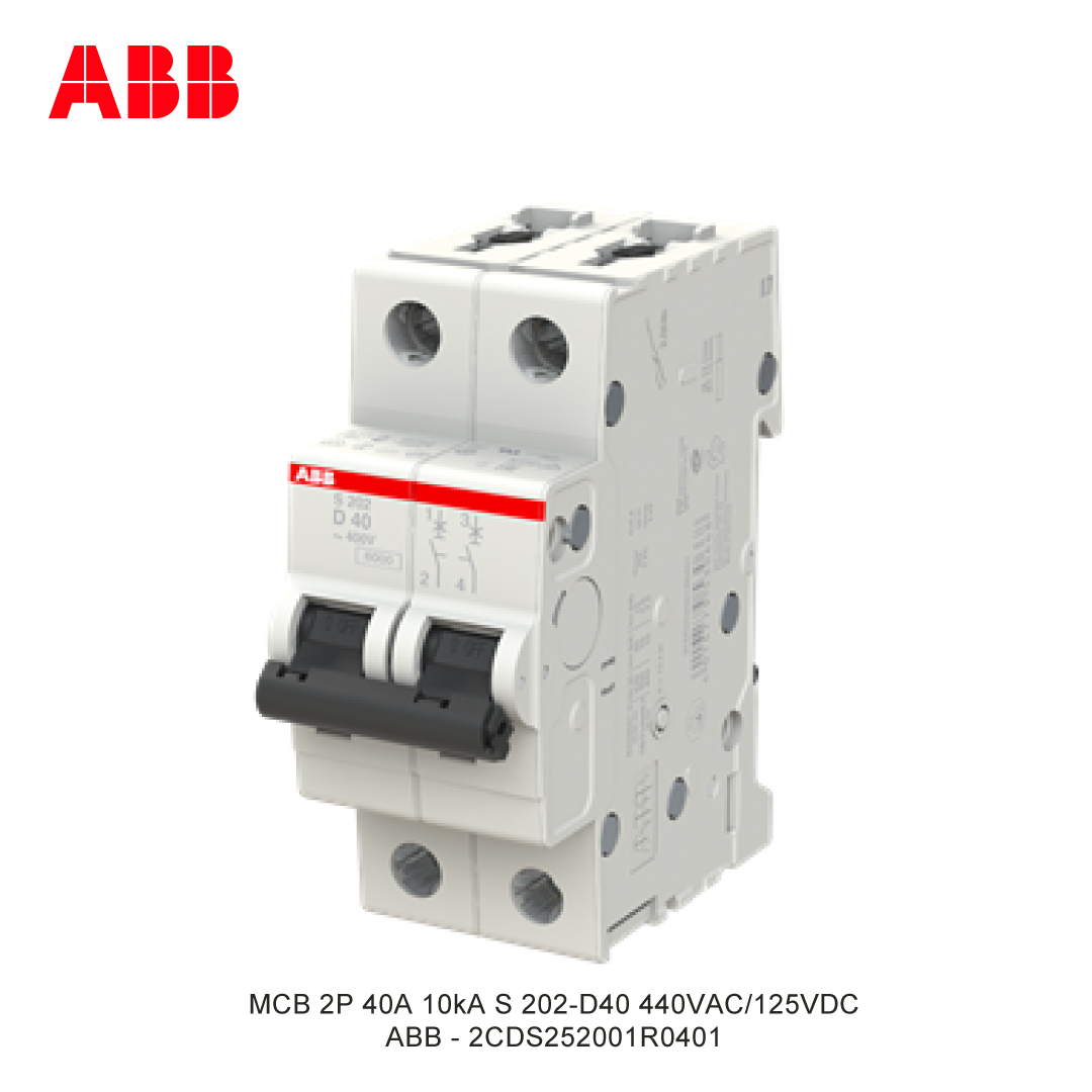 MCB 2P 40A 6kA/10kA CURVA D