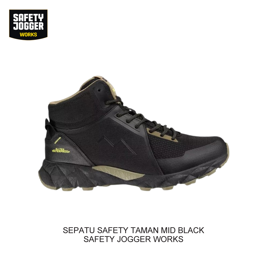 SEPATU SAFETY TAMAN MID BLACK