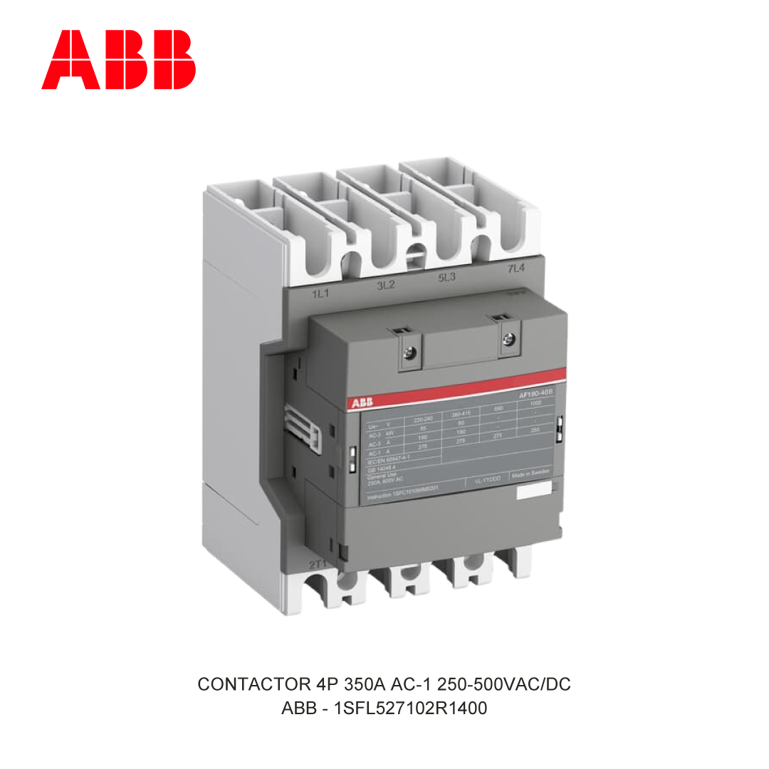CONTACTOR 4P 350A AC-1 250-500V AC/DC