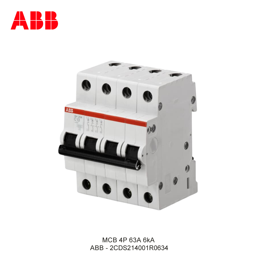 MCB 4P 63A 6kA KURVA C
